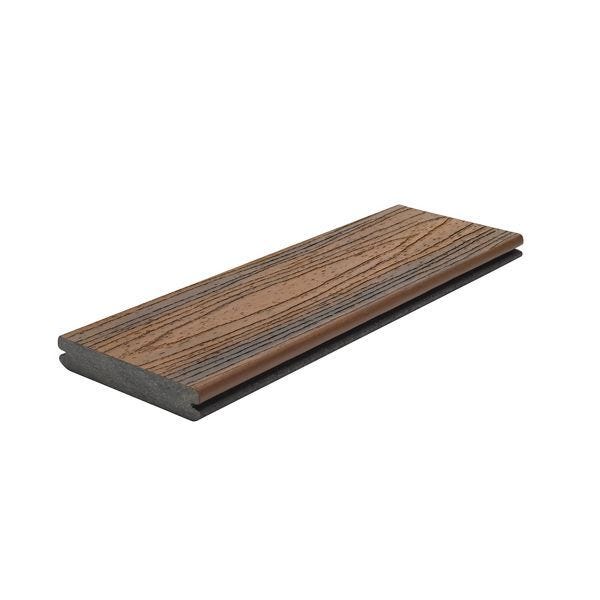 Trex Transcend® Composite Decking Sample in Spiced Rum