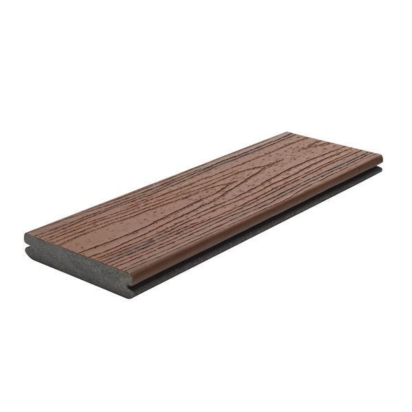 Trex Transcend® Composite Decking Sample in Lava Rock